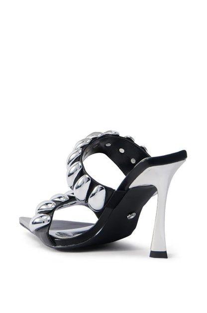 BLACK STILETTO SANDAL