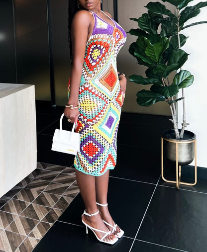 JUST MY TYPE CROCHET MIDI | DRESS