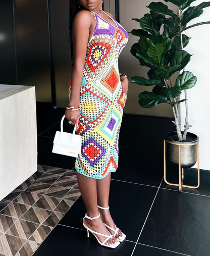 JUST MY TYPE CROCHET MIDI | DRESS