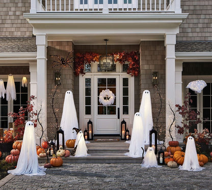 Lit Ghosts Wreath