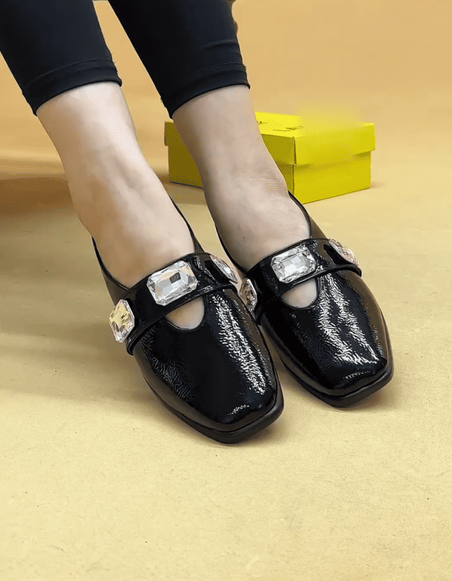 Women's genuine leather soft-soled casual shoes