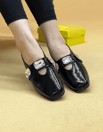 Women's genuine leather soft-soled casual shoes