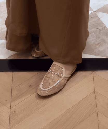 Women's crystal slipper