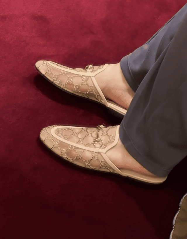 Women's crystal slipper