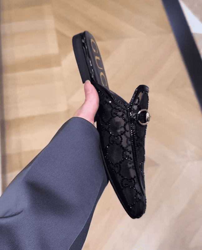 Women's crystal slipper