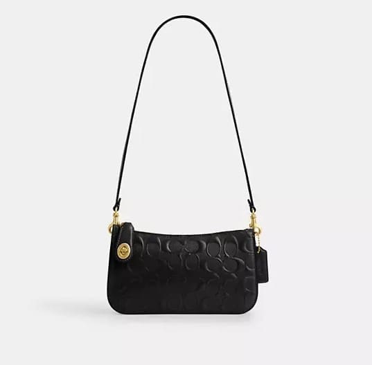 Signature leather shoulder bag