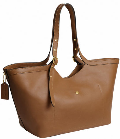Buckle Detail Oversized Tote