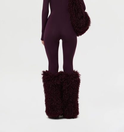 Faux Fur Plush Leg Warmers