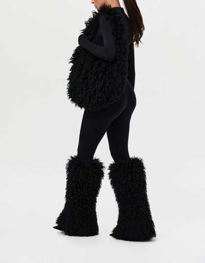 Faux Fur Plush Leg Warmers