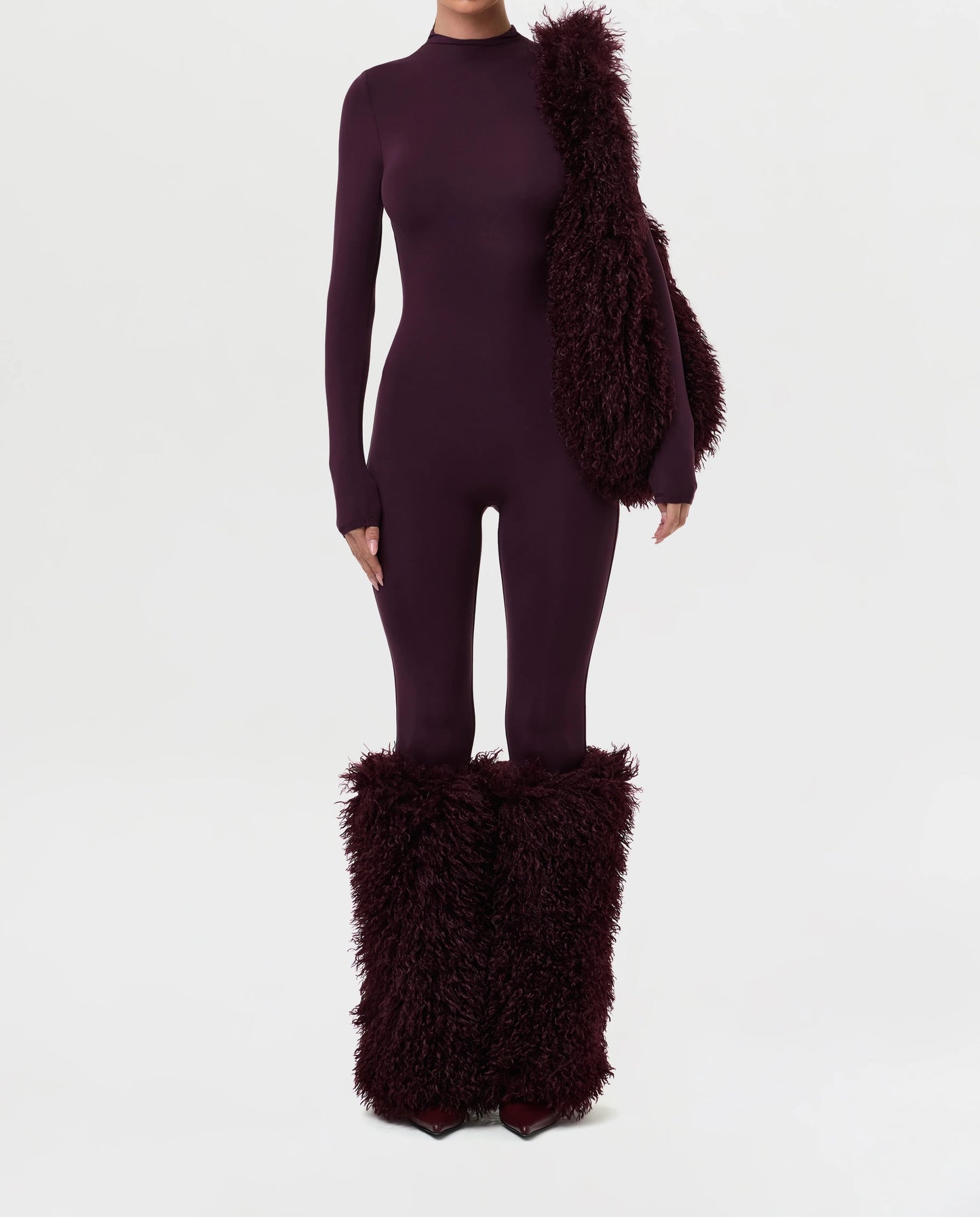 Faux Fur Plush Leg Warmers