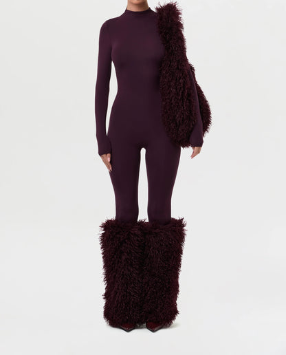 Faux Fur Plush Leg Warmers