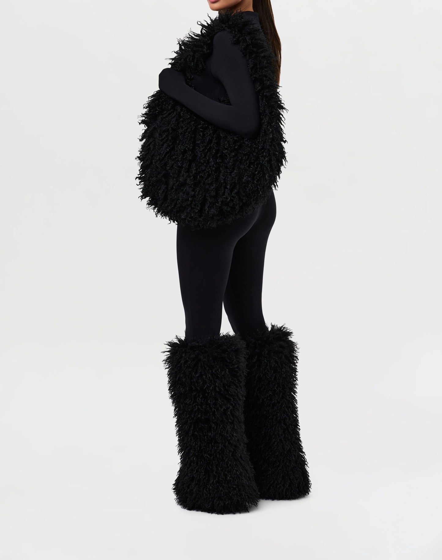 Faux Fur Plush Leg Warmers