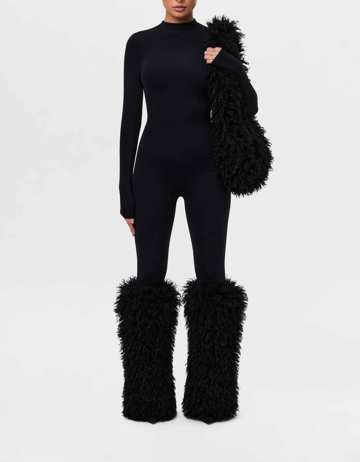 Faux Fur Plush Leg Warmers