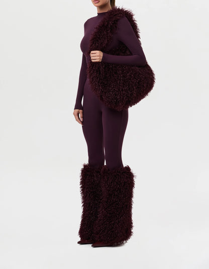 Faux Fur Plush Leg Warmers