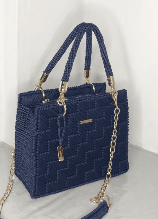 Crochet Shoulder Purse With Handle