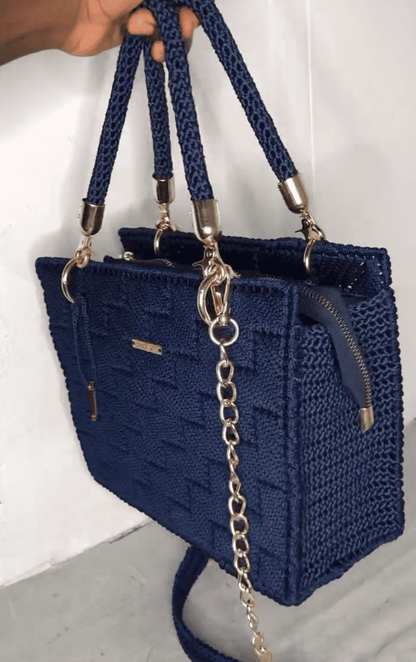 Crochet Shoulder Purse With Handle