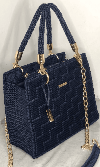 Crochet Shoulder Purse With Handle