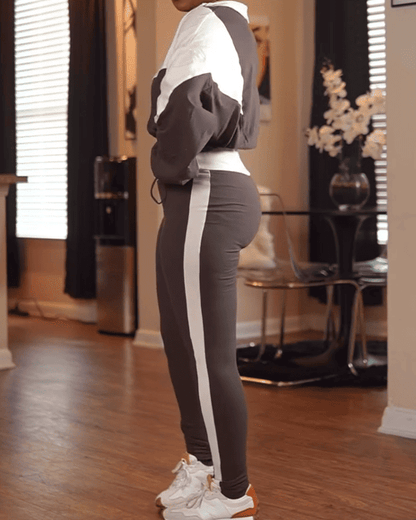 Sporty Chic Two-Piece Sweatsuit Set