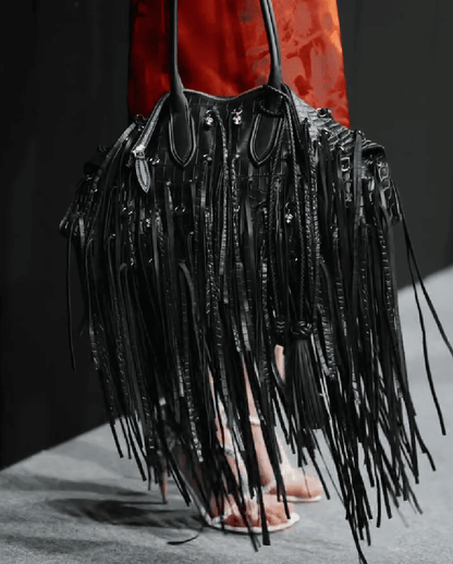 Genuine Cowhide Fringe Bag
