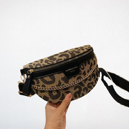 Leopard Print Fashionable Waist Bag