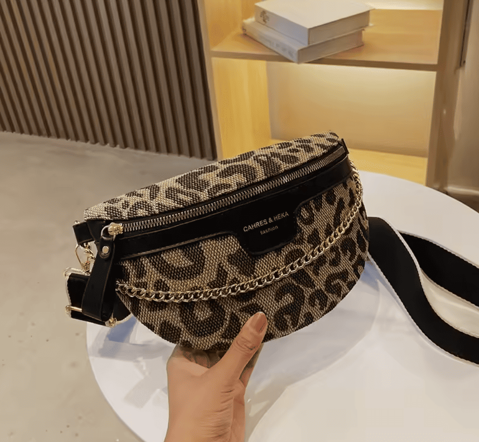 Leopard Print Fashionable Waist Bag