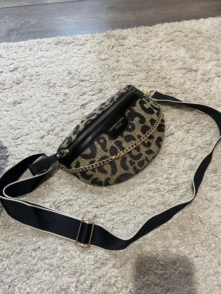 Leopard Print Fashionable Waist Bag