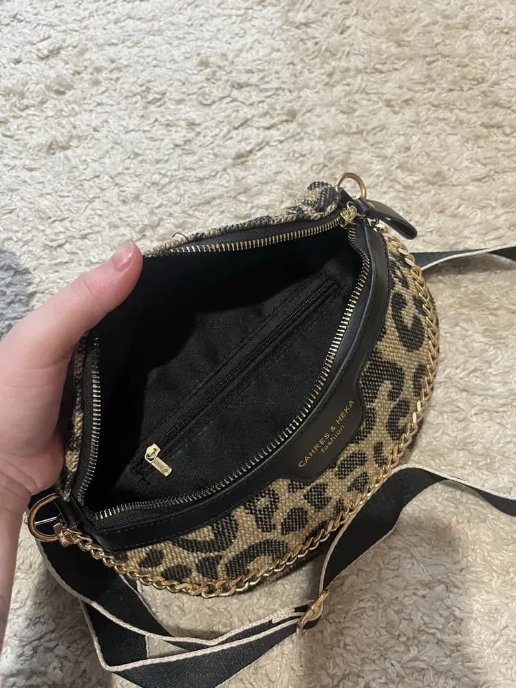 Leopard Print Fashionable Waist Bag