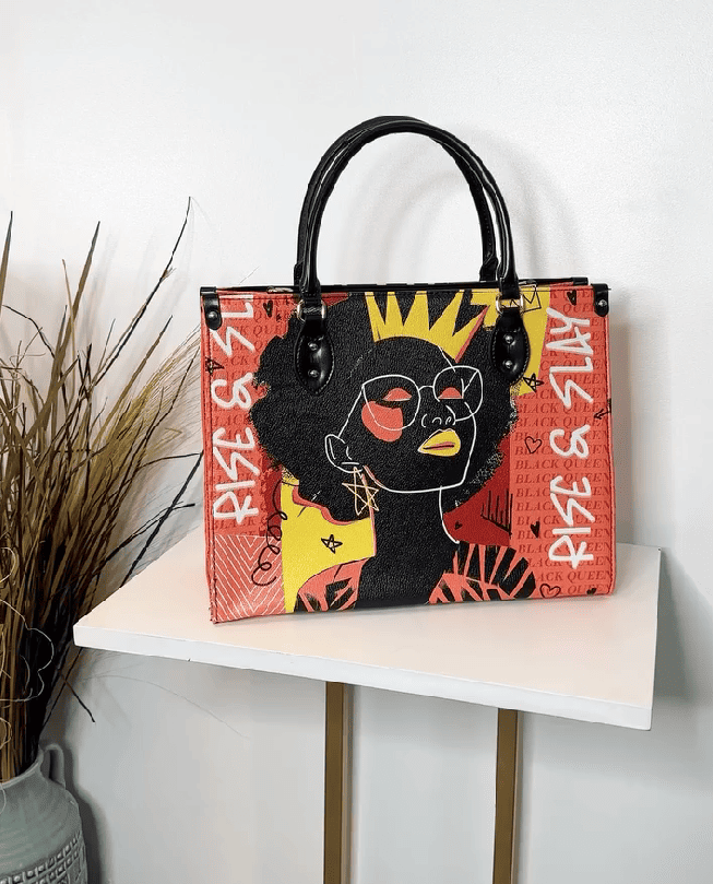 Orange Leather Handbag