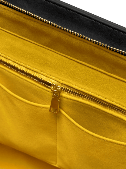 Orange Leather Handbag