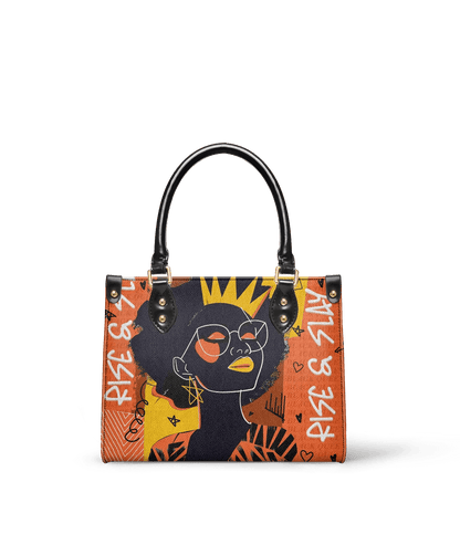 Orange Leather Handbag