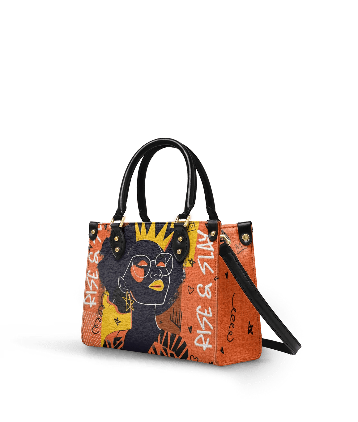 Orange Leather Handbag