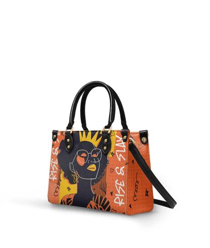 Orange Leather Handbag