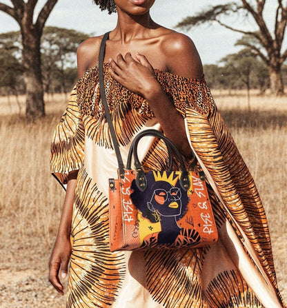 Orange Leather Handbag