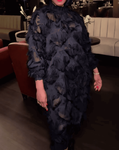 Chiffon Tassel Loose Midi Dress