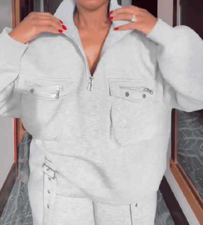 Street Edge Light Grey Utility Tracksuit