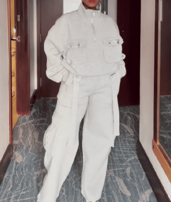 Street Edge Light Grey Utility Tracksuit