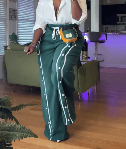 Button-down Track Pants