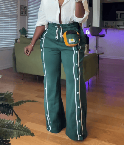 Button-down Track Pants
