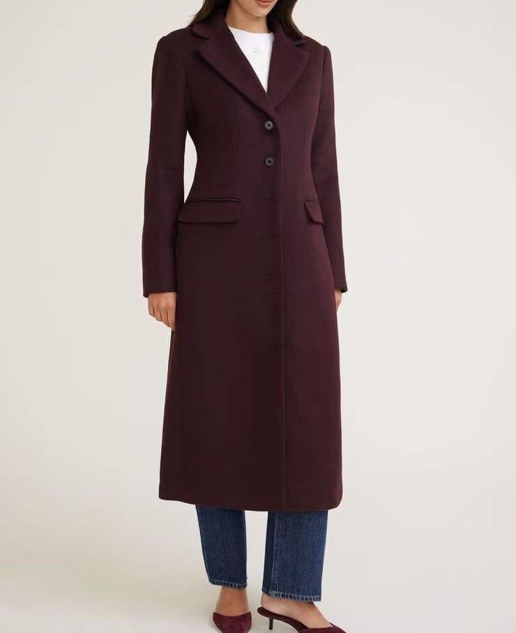 Cinched Wool Coat