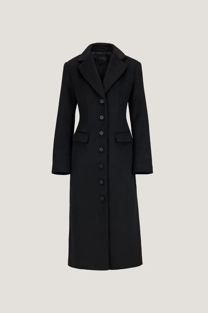 Cinched Wool Coat