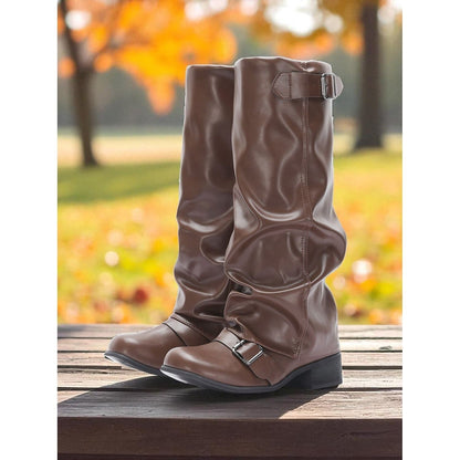 Vintage Buckled Boots