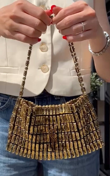 Stylish Mini Crystal Handbag