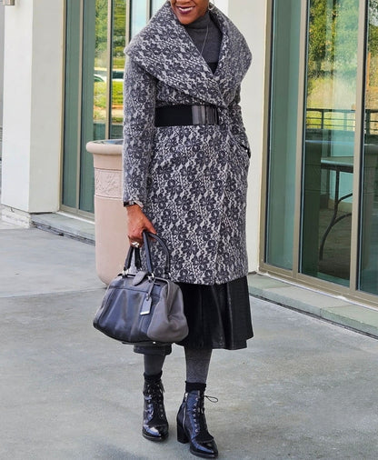 Women's Casual Wool Coat