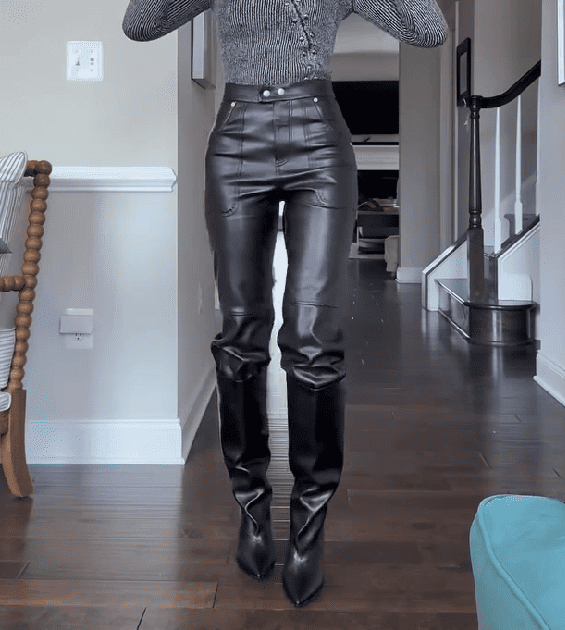 Vegan Leather Pants