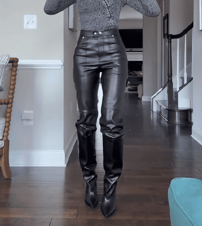 Vegan Leather Pants