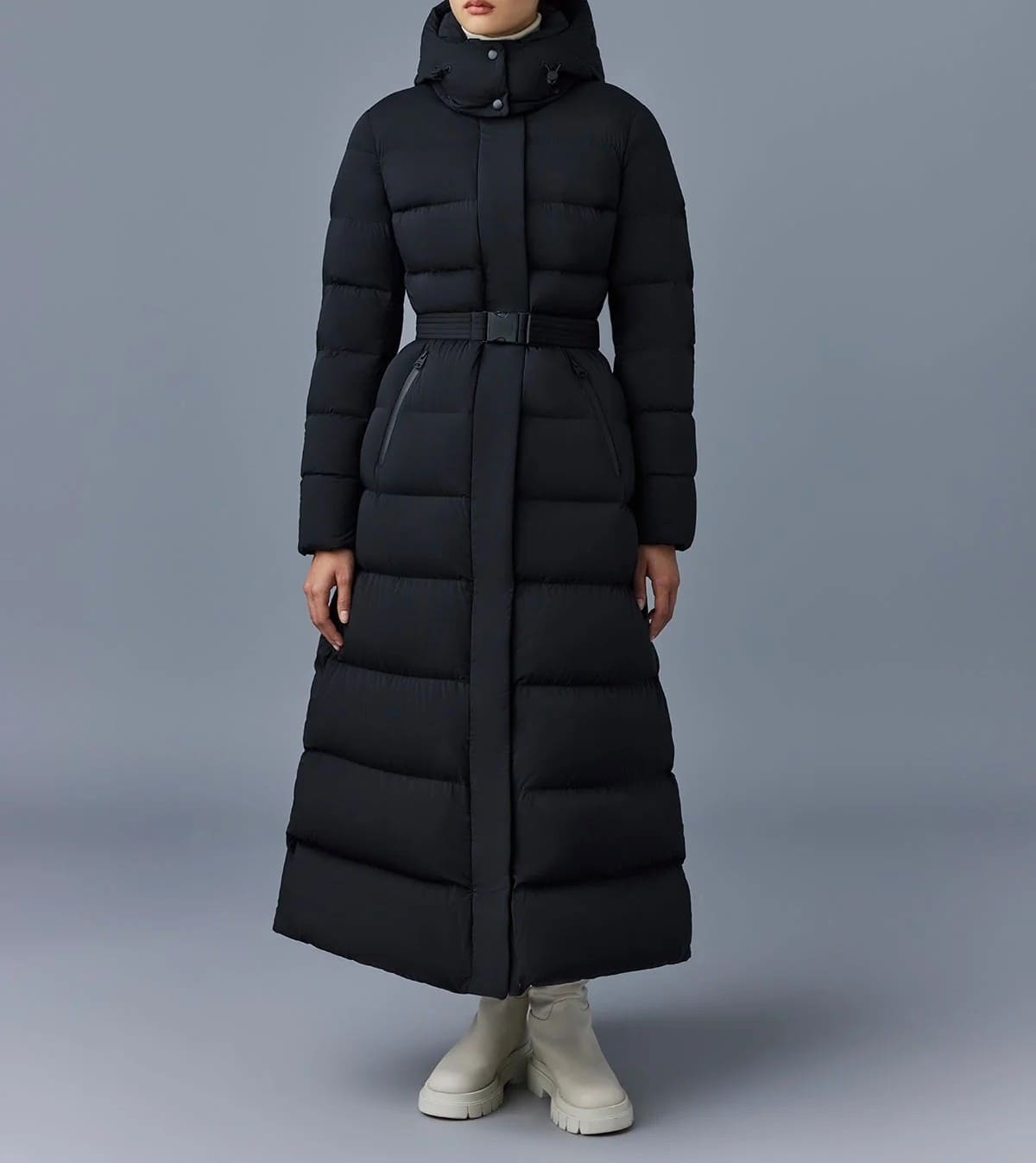 Stretch Down Maxi Coat