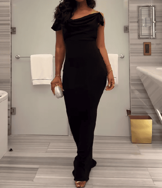 Velvet Backless Maxi Dress