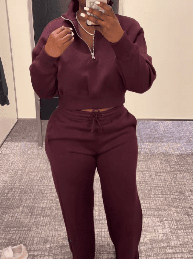 Zippered Track Top + Jogger