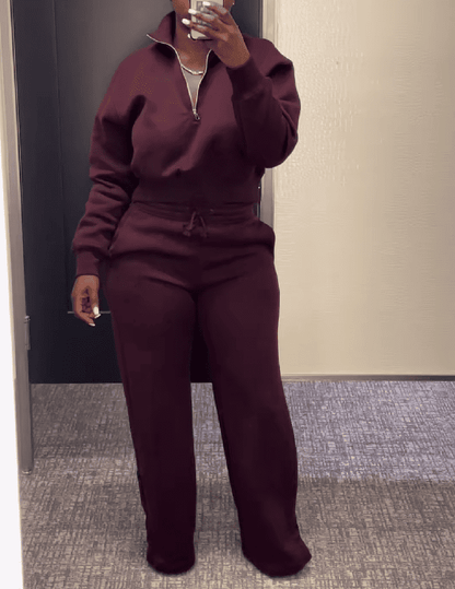 Zippered Track Top + Jogger