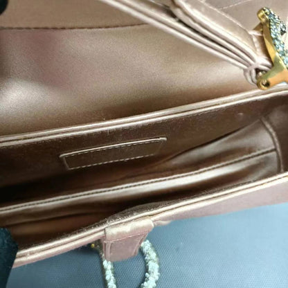 Saddle Bag with Crystal Buckle Handbag
